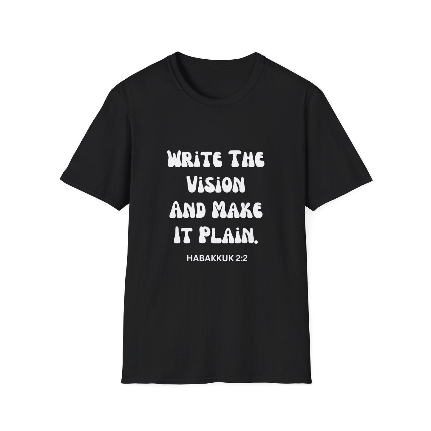 Inspiring Write The Vision Quote Unisex T-Shirt