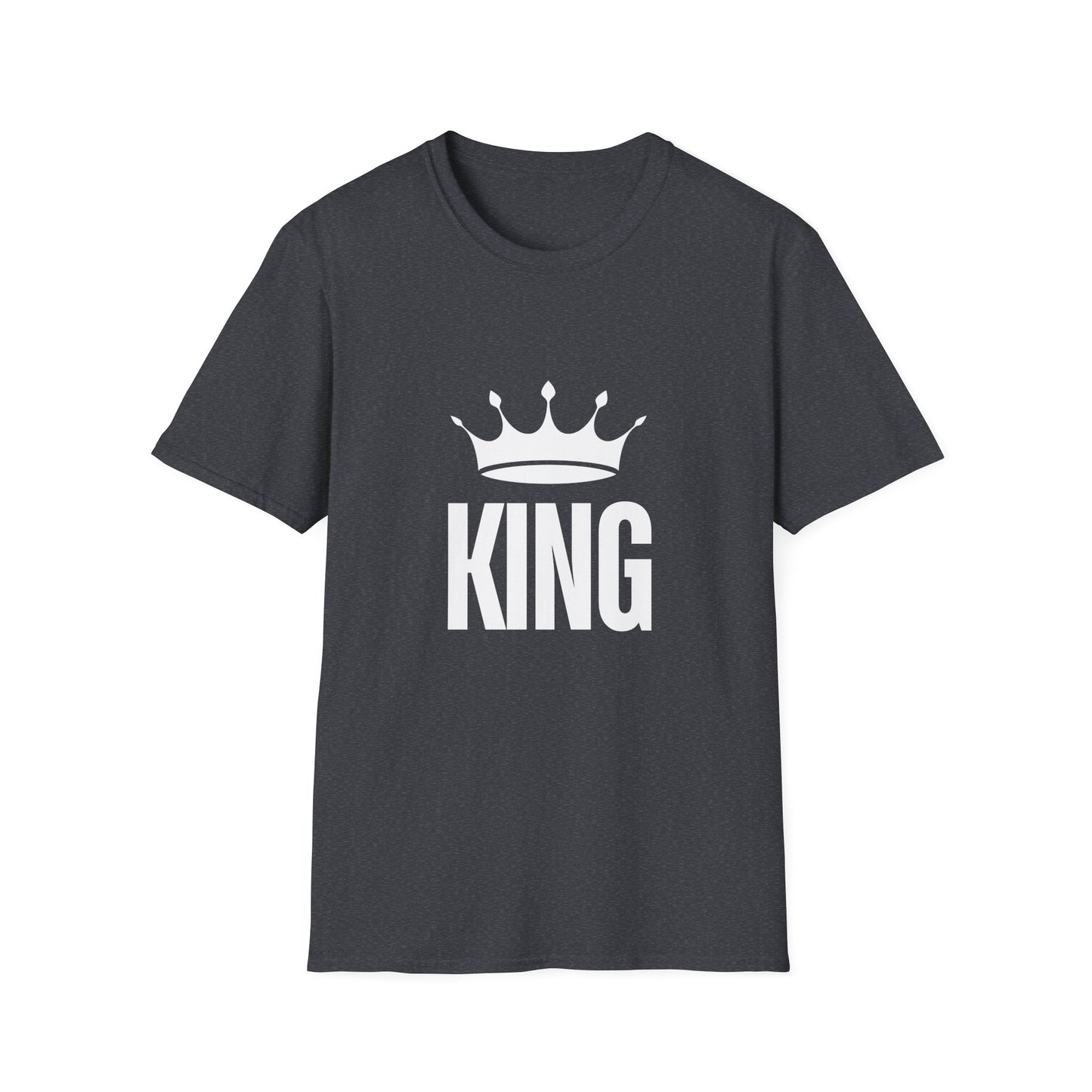 Black King Crown Graphic T-Shirt - Perfect for Celebrations and Everyday Wear