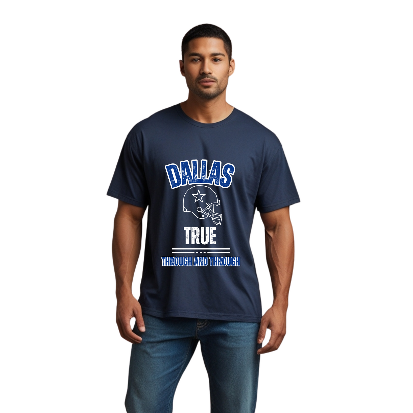 Fan's Dallas True Through and Through Unisex Softstyle T-Shirt | NFL Fan Gear | Perfect for Game Day