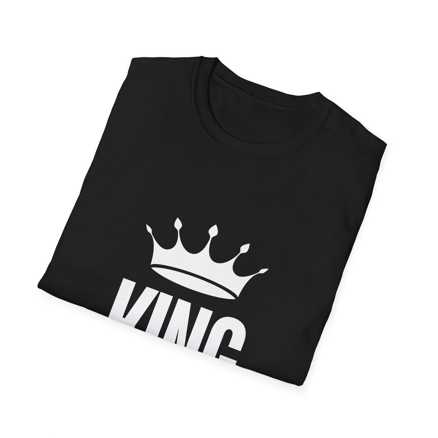 Black King Crown Graphic T-Shirt - Perfect for Celebrations and Everyday Wear