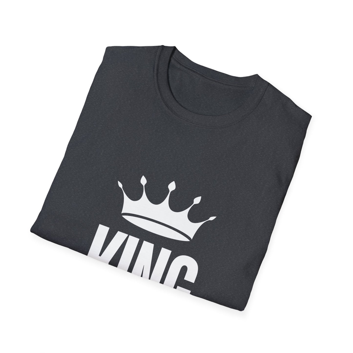 Black King Crown Graphic T-Shirt - Perfect for Celebrations and Everyday Wear