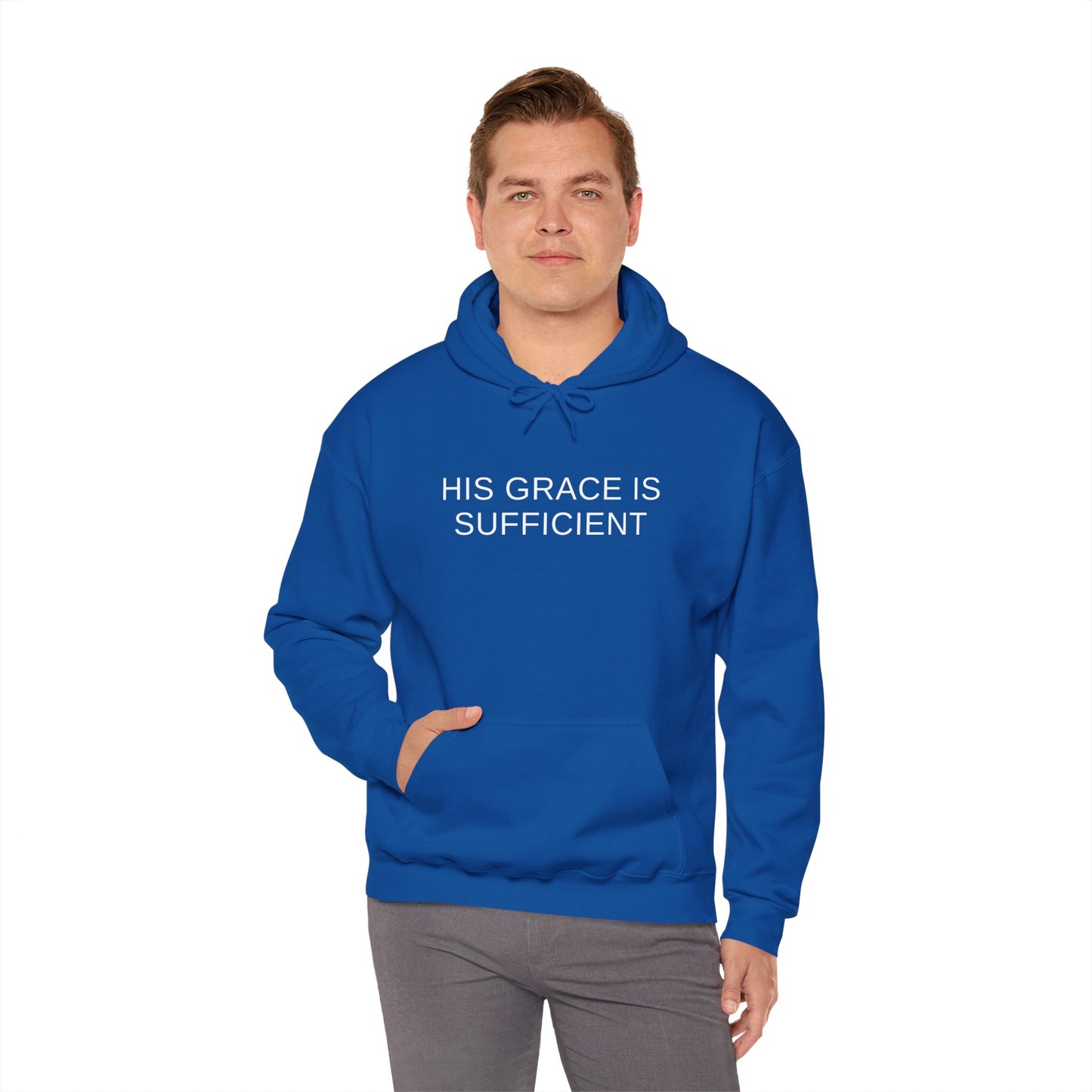 His Grace Is Sufficient Unisex Heavy Blend™ Hooded Sweatshirt