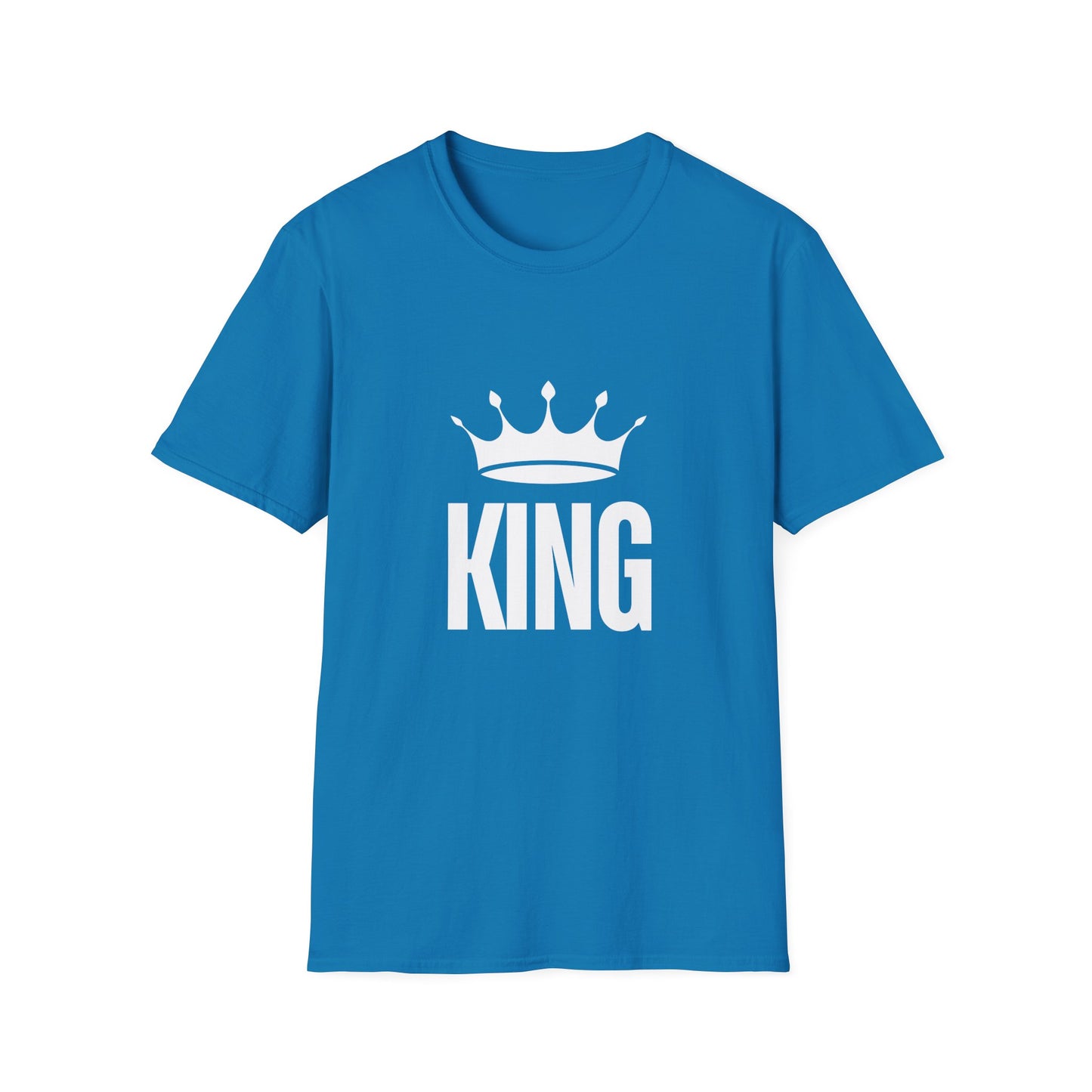 Black King Crown Graphic T-Shirt - Perfect for Celebrations and Everyday Wear