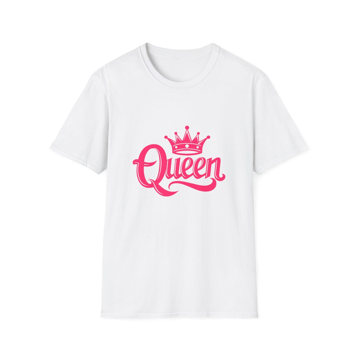 Queen Crown Unisex T-Shirt - Softstyle Apparel for Confident Women