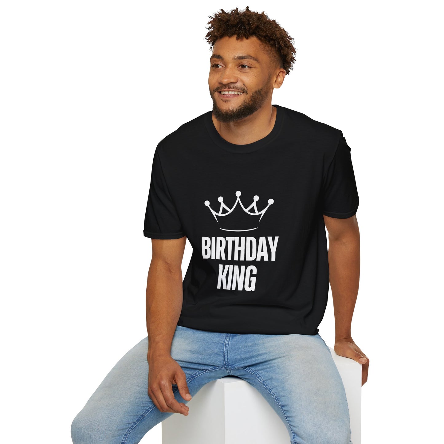 Birthday King Unisex Softstyle T-Shirt - Celebrate Your Special Day in Style