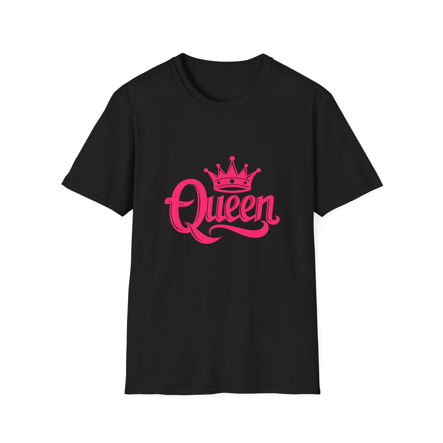Queen Crown Unisex T-Shirt - Softstyle Apparel for Confident Women